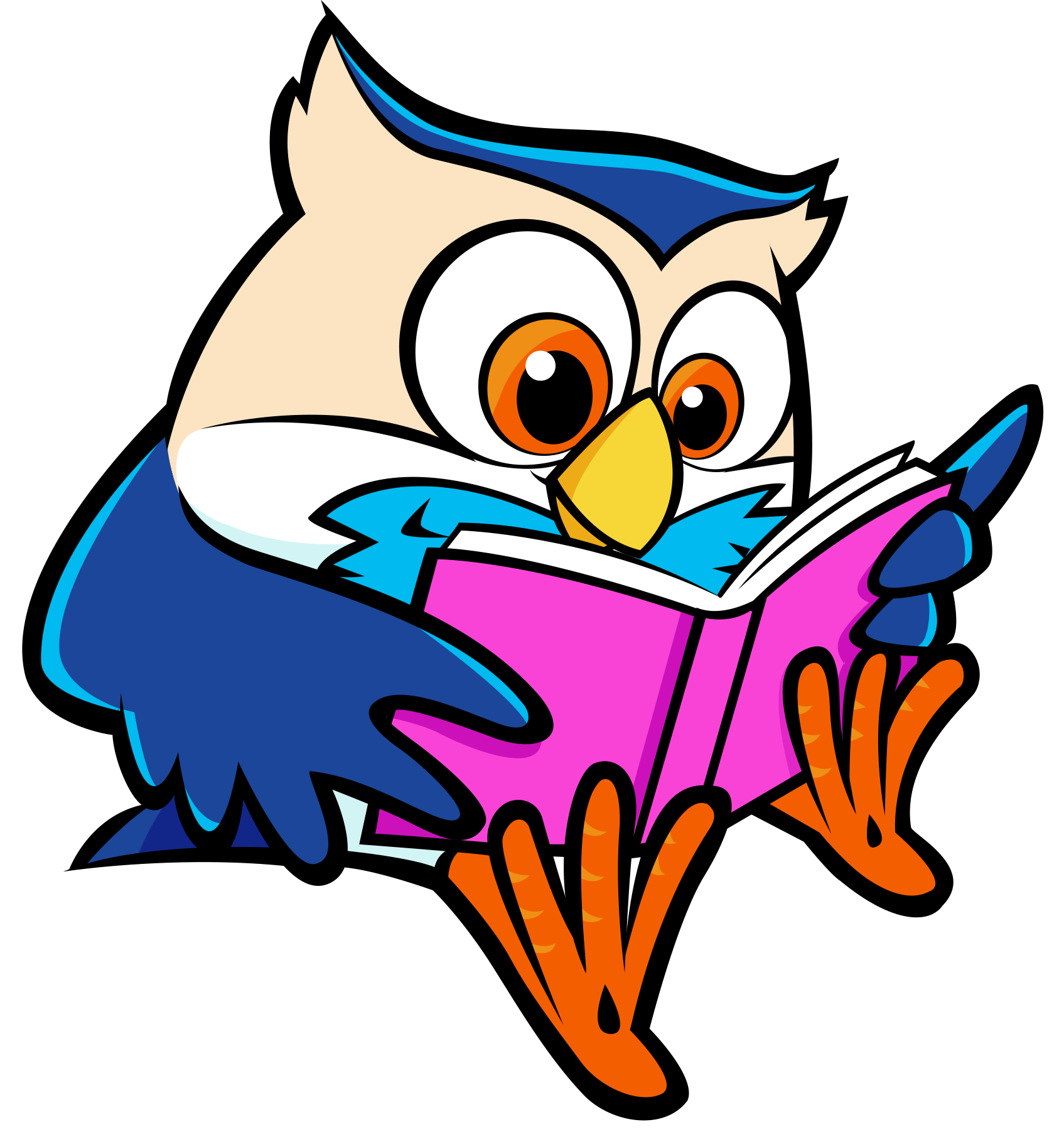 Owl Reading Book Clipart | Free download on ClipArtMag