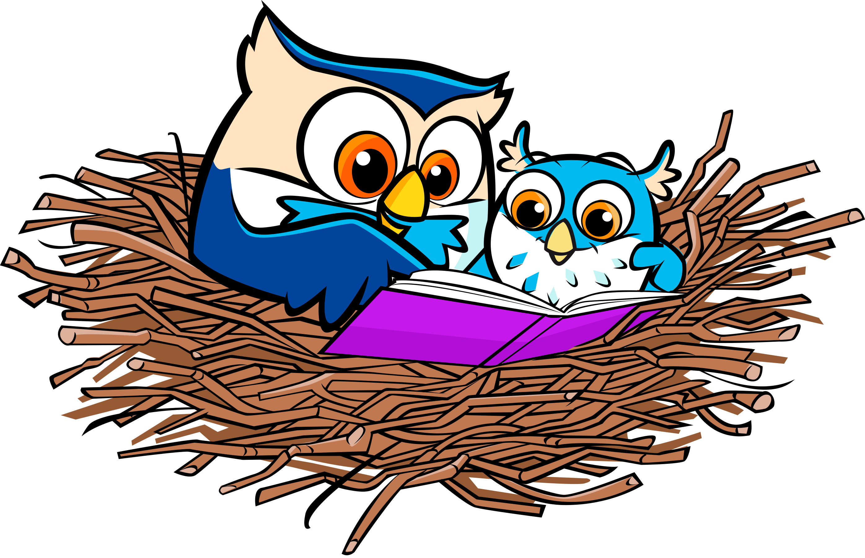 Owl Reading Book Clipart | Free download on ClipArtMag