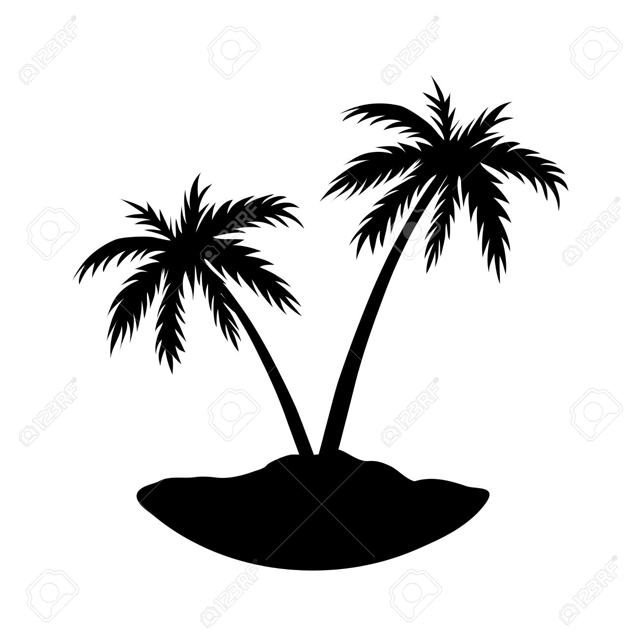 Palm Tree Silhouette | Free download on ClipArtMag
