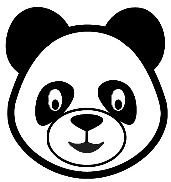 Panda Face Clipart Free download on ClipArtMag