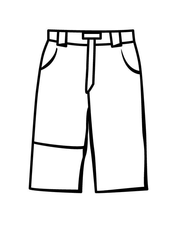 Pants Clipart Black And White Free download on ClipArtMag