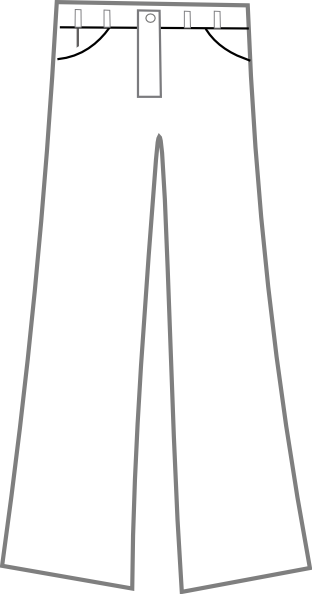 white pants with black lines