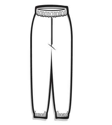 black and white line pants