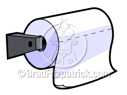 toilet paper clipart clip cartoon empty clipartmag
