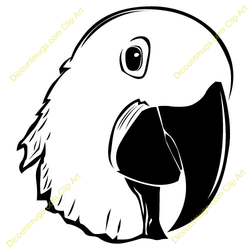 Parrot Clipart Black And White Free download on ClipArtMag