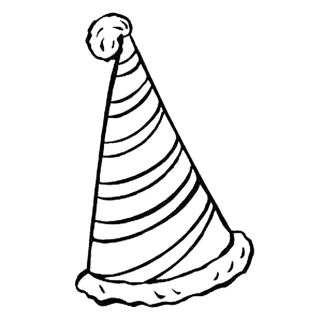 Party Hat Clipart Black And White | Free download on ClipArtMag