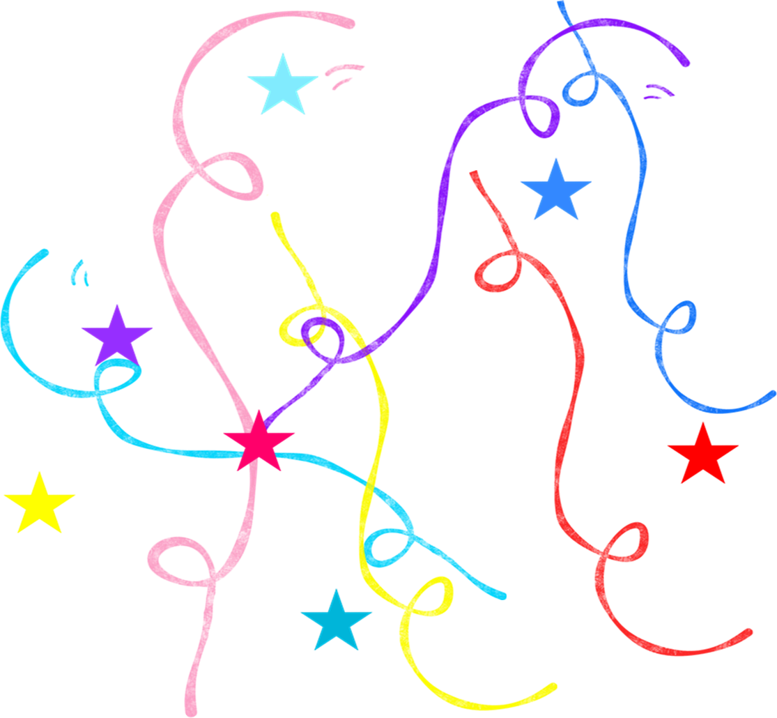 new year streamers clip art vector images free download