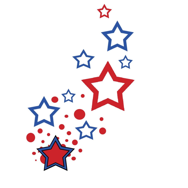 Patriotic Stars Clipart Free download on ClipArtMag