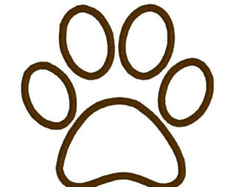 Paw Print Outline | Free download on ClipArtMag