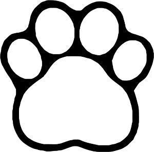 Paw Print Outline | Free Download On ClipArtMag