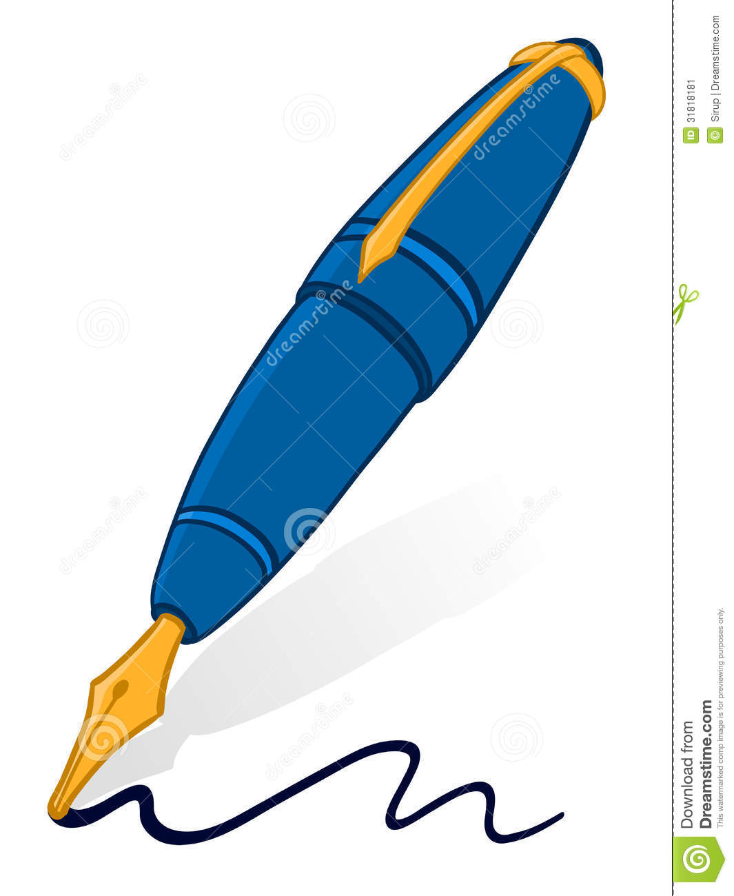 pen writing clipart