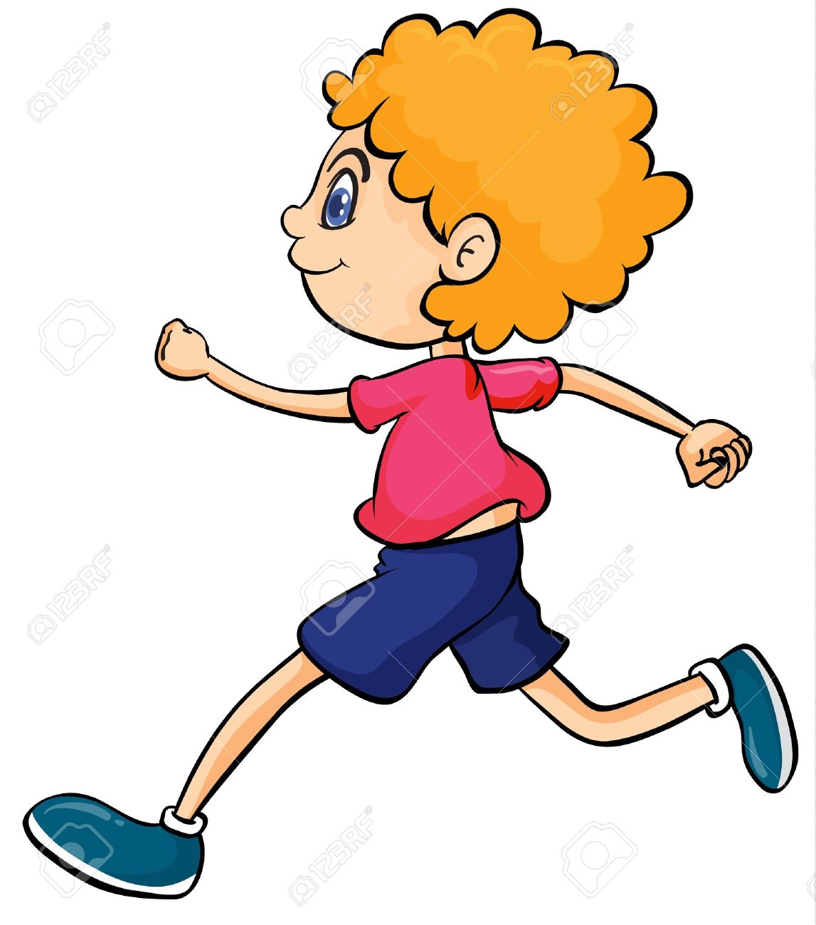 people running away clipart