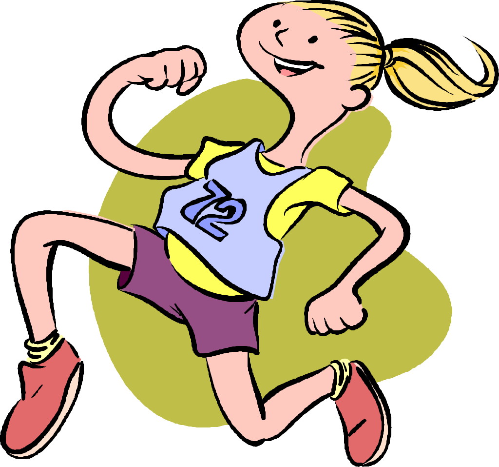 people running away clipart