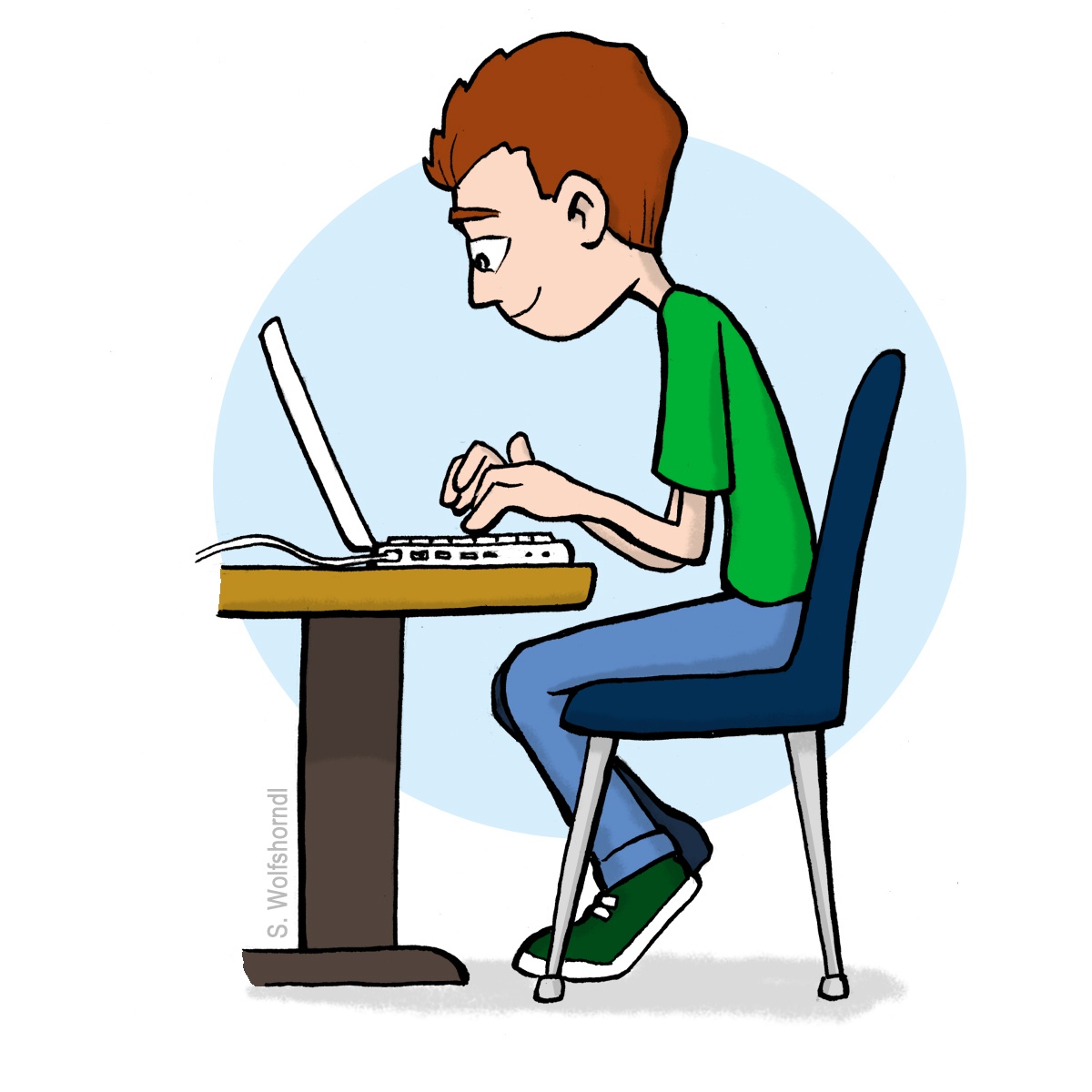 Person On Computer Clipart | Free download on ClipArtMag