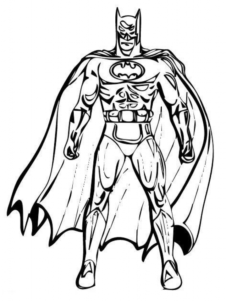 Pictures Of Batman To Color Free download on ClipArtMag