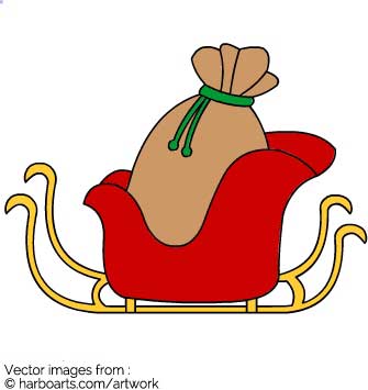 Pictures Of Santa S Sleigh | Free download on ClipArtMag