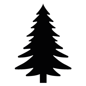 Pine Tree Silhouette | Free download on ClipArtMag