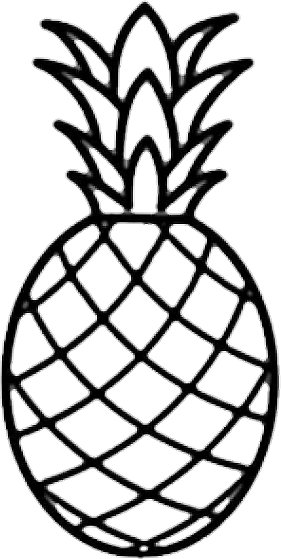 Pineapple Outline | Free download on ClipArtMag