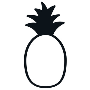 Pineapple Silhouette | Free download on ClipArtMag