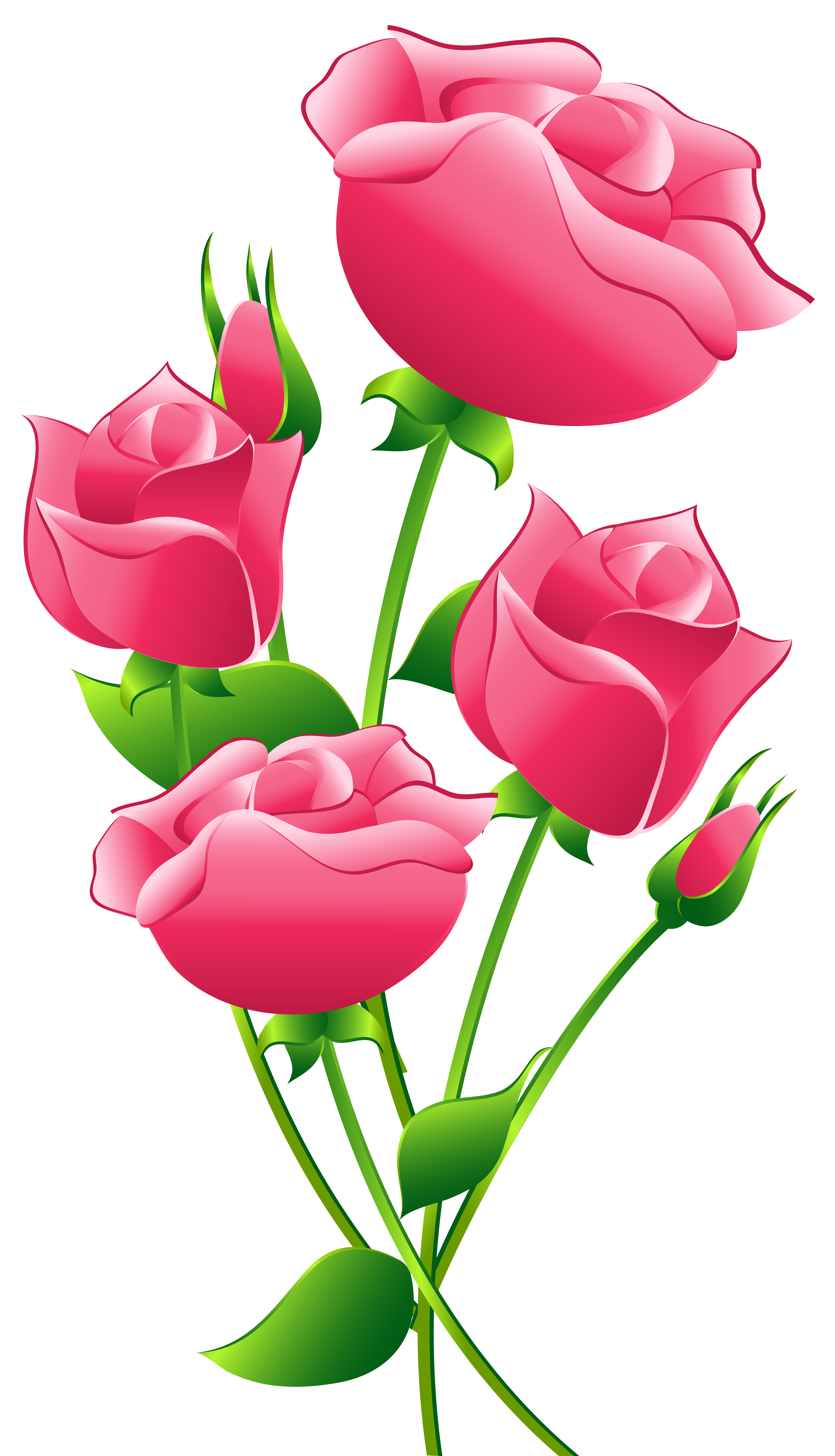 Pink Flowers Clipart Free Download On Clipartmag