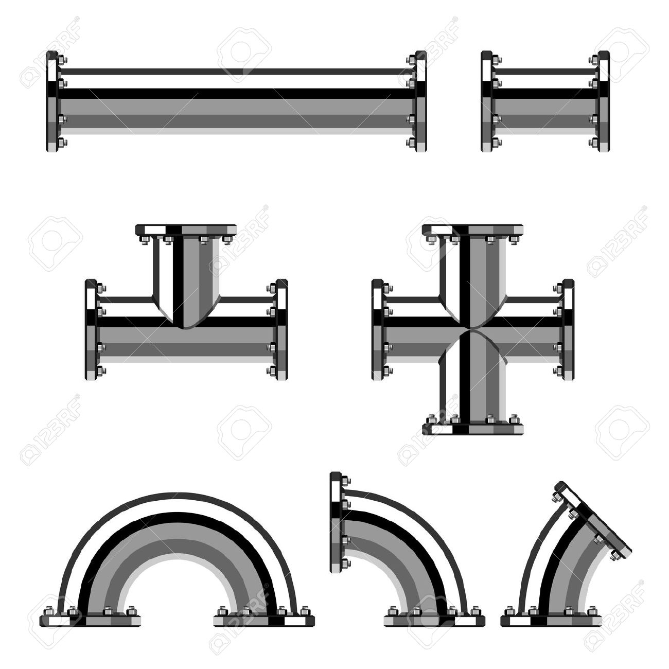 Pipeline 3D Drawing / Engineering 3D Pipeline drawings, Stress