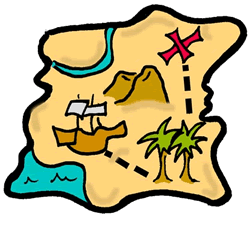 Pirate Treasure Map Clipart | Free download on ClipArtMag