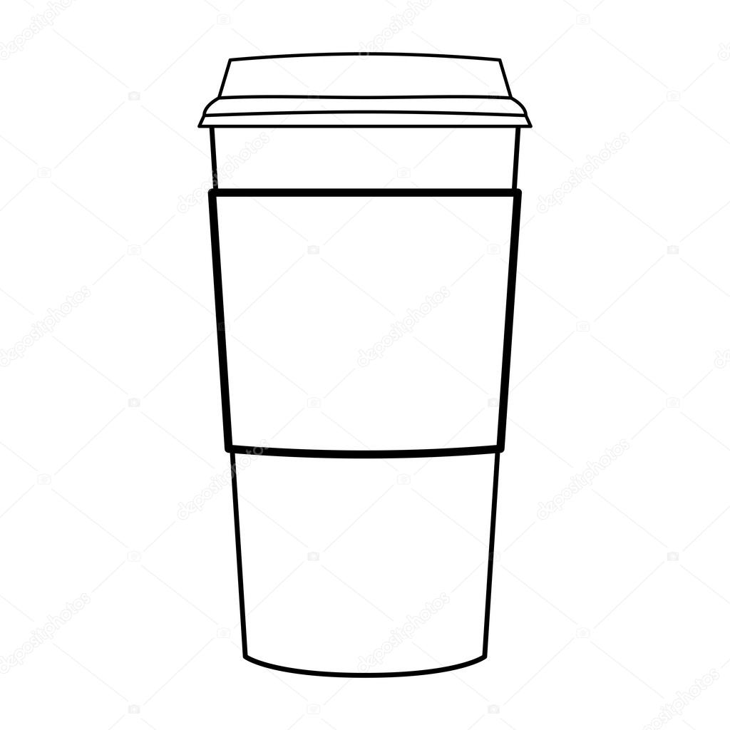 Plastic Cup Outline Free download on ClipArtMag