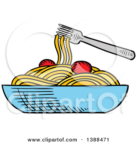 Plate Of Spaghetti Clipart | Free download on ClipArtMag