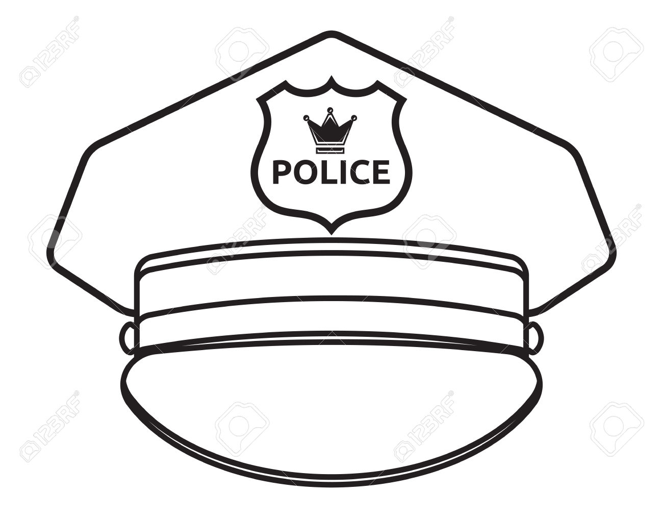 Police Hat Clipart Free download on ClipArtMag
