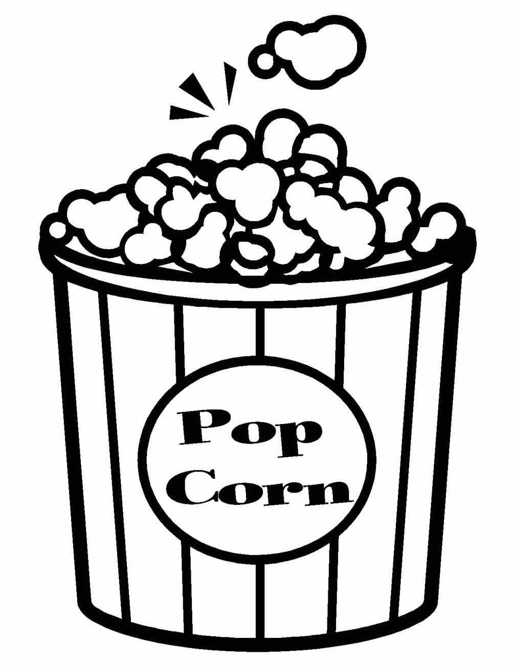 Popcorn Outline Free download on ClipArtMag