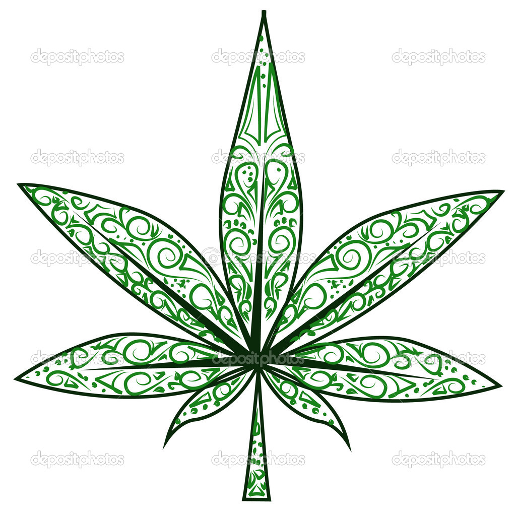 Pot Leaf Drawing | Free download on ClipArtMag