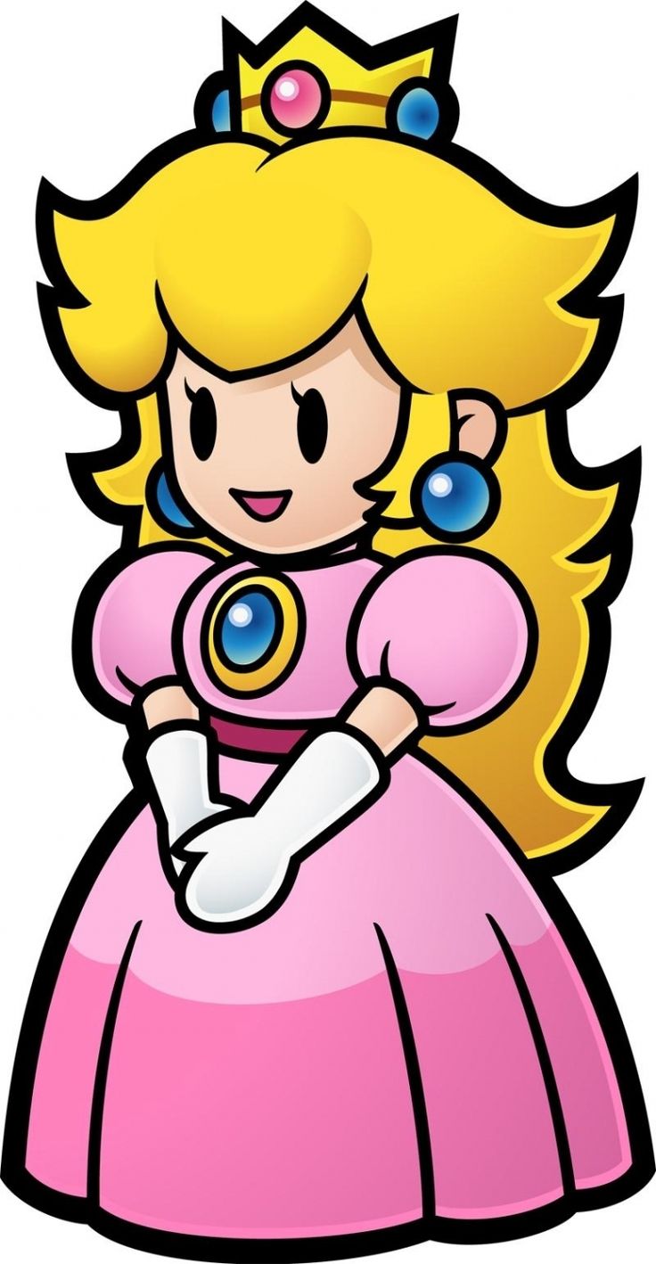 princess peach clipart