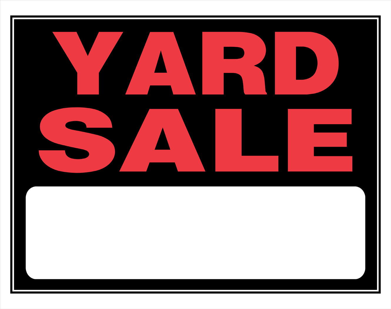 Printable Yard Sale Signs Free download on ClipArtMag
