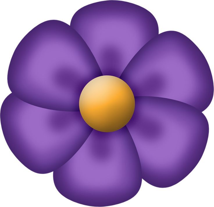 Purple Flower Clipart Free download on ClipArtMag