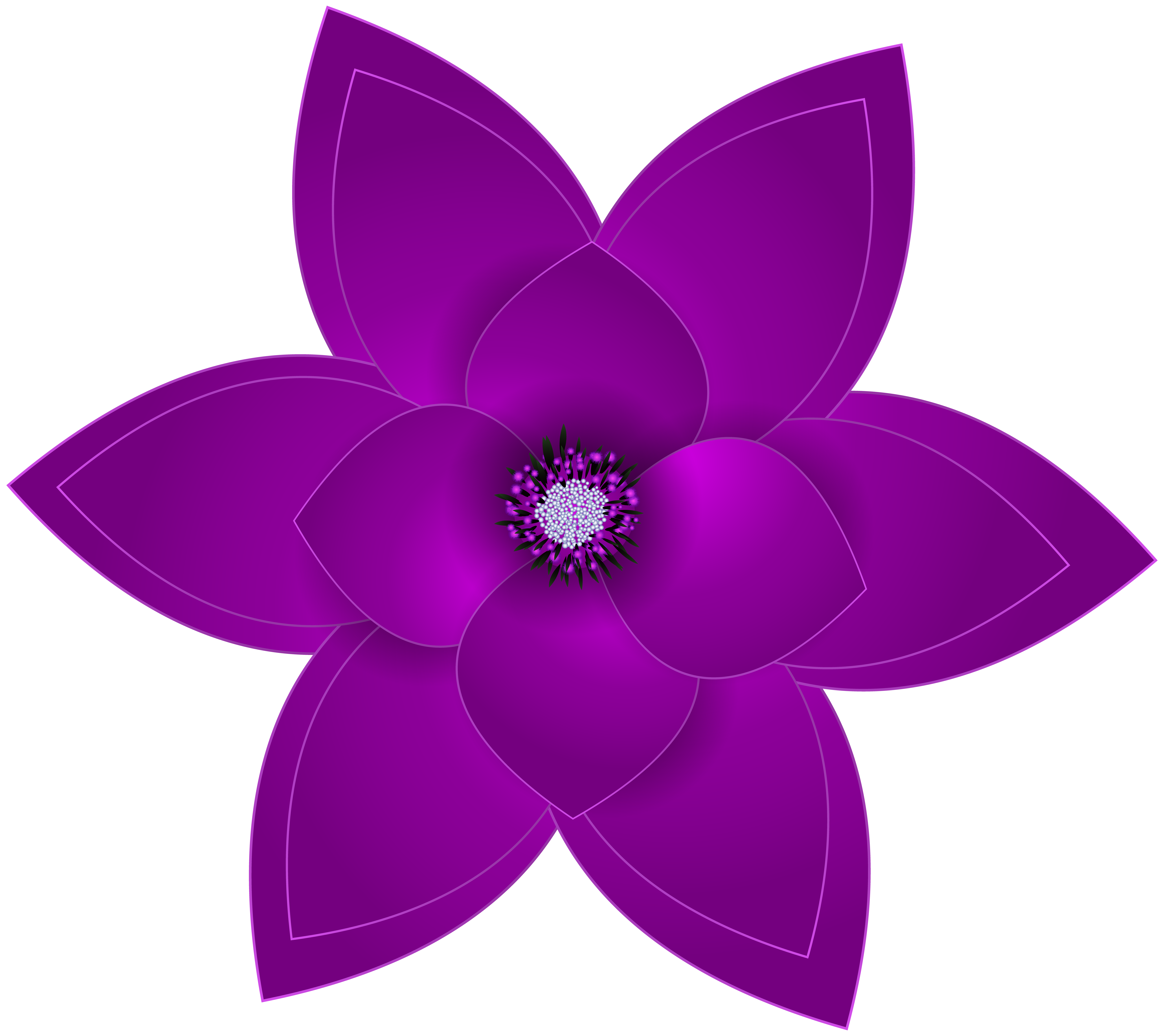 Purple Flowers Clipart Free Download On Clipartmag