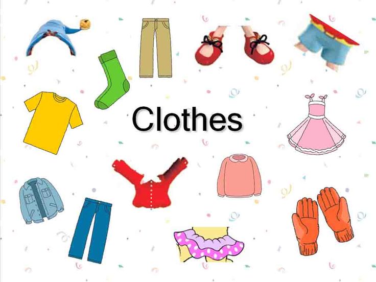 putting on clothes clipart