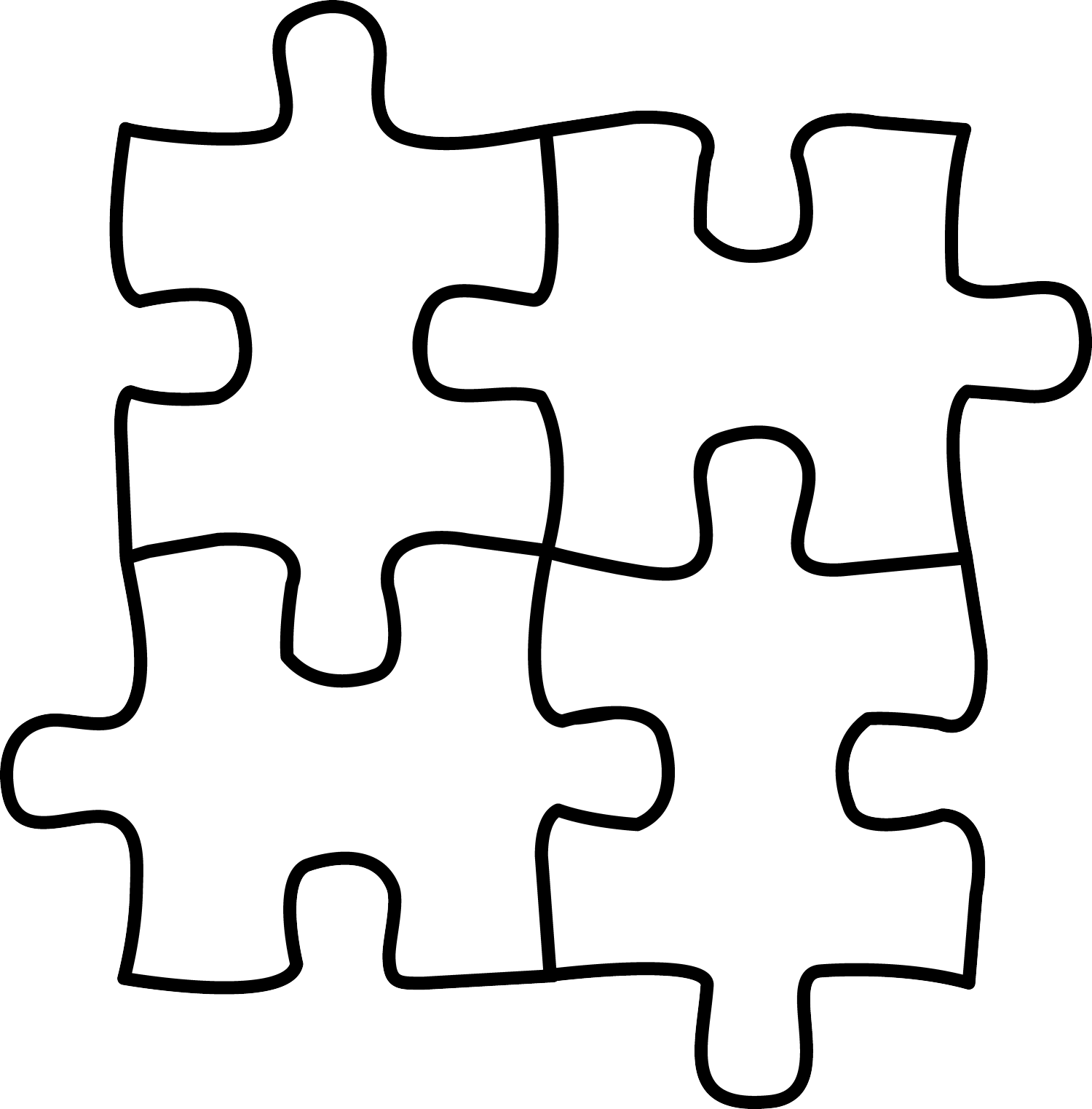 Puzzle Clipart Black And White | Free download on ClipArtMag