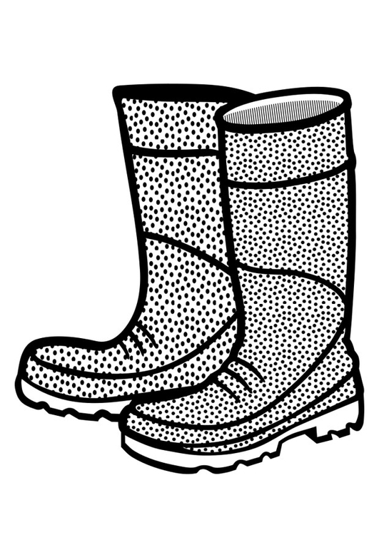 Rain Boots Coloring Page | Free download on ClipArtMag