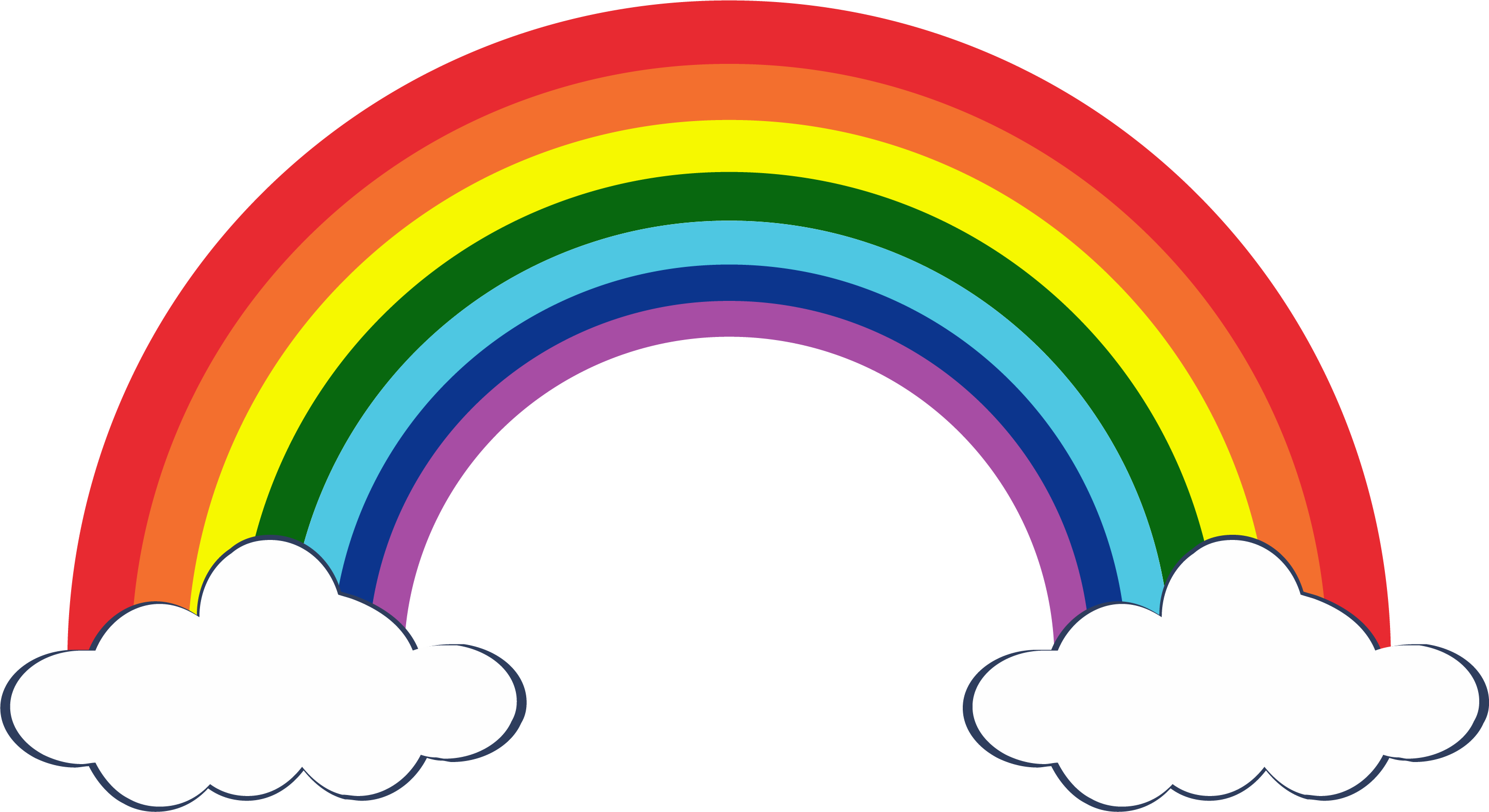 Rainbow Clipart Images Free download on ClipArtMag