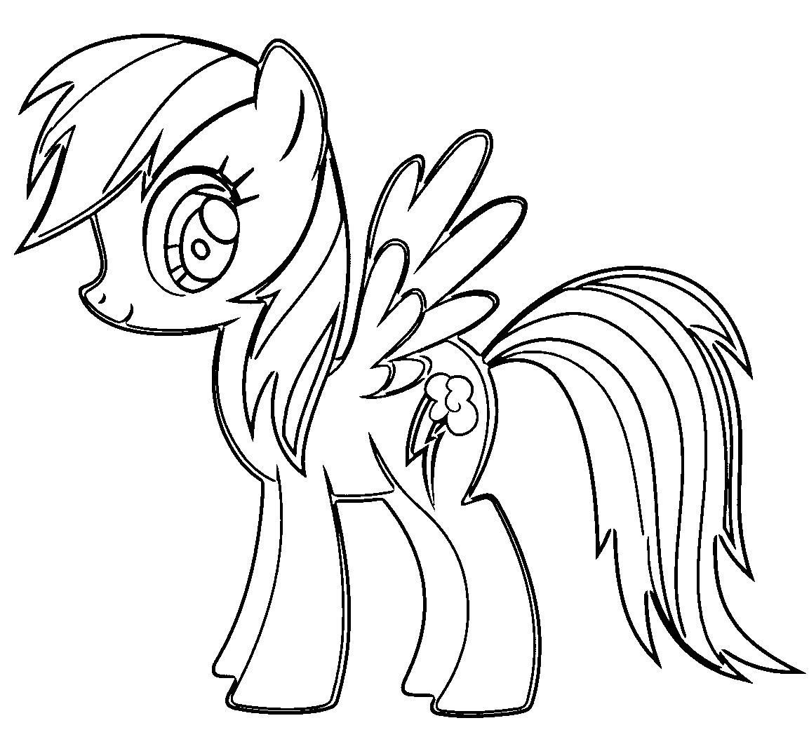 Rainbow Dash Coloring Page | Free download on ClipArtMag
