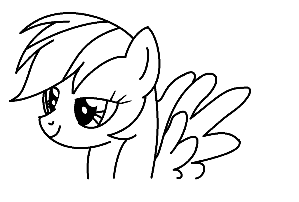 Rainbow Dash Coloring Page | Free download on ClipArtMag