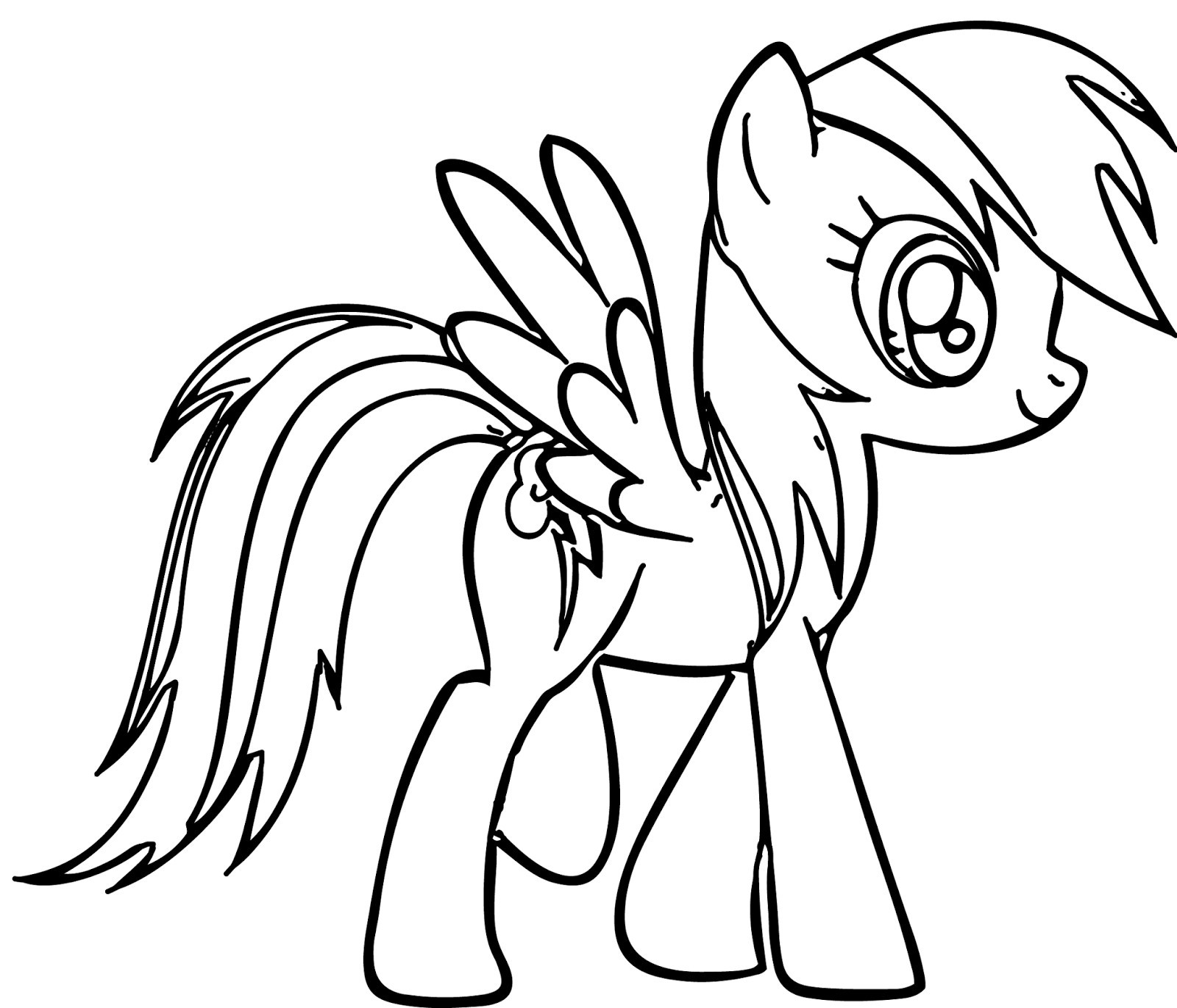 Rainbow Dash Coloring Page | Free download on ClipArtMag