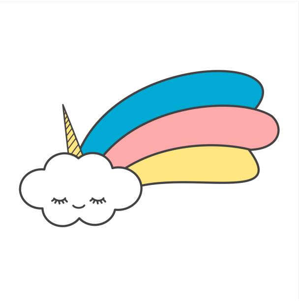 Rainbow With Clouds Clipart | Free download on ClipArtMag