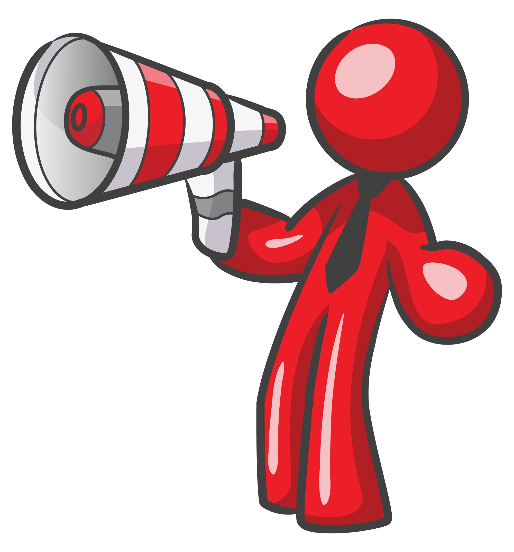 Red Megaphone Clipart | Free download on ClipArtMag