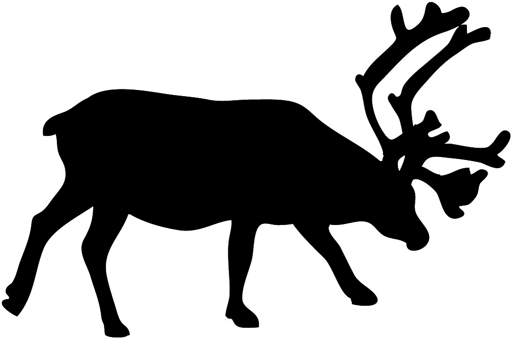 Reindeer Black And White Clipart Free download on ClipArtMag