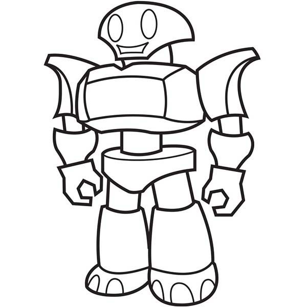 Robot Coloring Pages | Free download on ClipArtMag