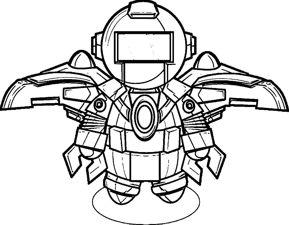 Robot Coloring Pages Free download on ClipArtMag