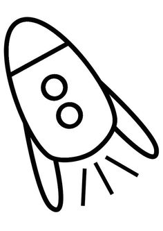 Rocket Ship Clipart Black And White | Free download on ClipArtMag