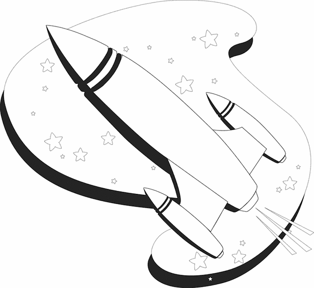 Rocket Ship Clipart Black And White | Free download on ClipArtMag
