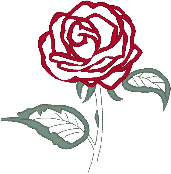 Rose Outline | Free download on ClipArtMag